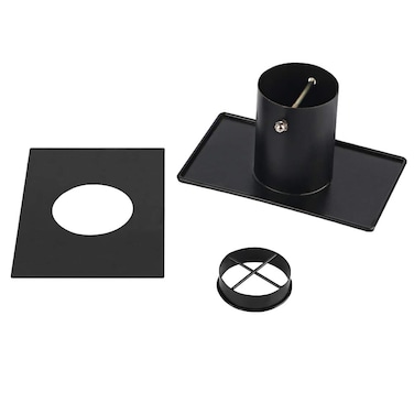 Tfro &amp; Cile Rain Chain Gutter Adapter Black Installer Standard Installation Suit for Downspout Outlet
