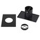 Tfro &amp; Cile Rain Chain Gutter Adapter Black Installer Standard Installation Suit for Downspout Outlet