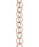 Monarch Rain Chains Ring Rain Chain Downspout Replacement Downspout for Gutters, 8-1/2 Feet Length Rain Chain, Pure Copper