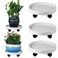 3 Pack Plant Caddy with Wheels Rolling Plant Stand with Wheels 13 Inch Plant Dolly Heavy Duty Large Potted Plant Mover with Casters for Indoor and Outdoor, White