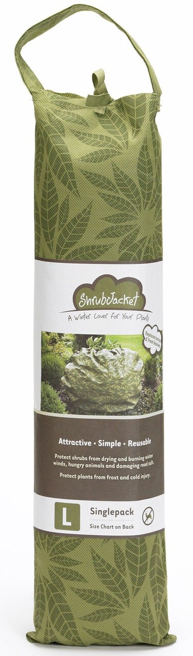 Plumstone Shrub Jacket &amp; Season Extender for Winter Protection, Reusable Plant and Bush Cover - Large