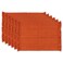 DII Variegated Tabletop Collection, Placemat Set3x19, Burnt Orange, 6 Piece