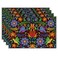 Linen Mexican Fiesta Placemats Set of 4 Cinco De Mayo Table Mats Dia De Los Muertos Decor Day of The Dead Decorations and Supplies for Home Kitchen Dining Room Table
