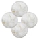 ATTX Golden Marble Texture Round Placemats for Dining Table, Circle Placemats, Place Mats for Kitchen Table Set for 4
