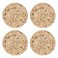 Wicker Round Woven Hyacinth Placemats by Trademark Innovations (Set of 4), Natural, 12" Diameter
