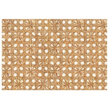 Rattan Paper Placemats for Dining Table - Disposable Square Place Mats for Parties - 24 Sheets Per Pad American Made