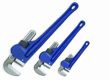 Williams 13544 3-Piece Cast Iron Pipe Wrench Set