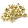 Antique Upholstery Tacks, OZXNO 50 PCS Daisy Decorative Nails 7/16-Inch Round Head Thumb Furniture Pushpins for Sofa Cork Board Message Board Photo Walls - Bronze