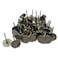 S SYDIEN 50Pcs Flat Head Upholstery Tacks 19mmx30mm Furniture Decor Tacks Flat Push Pins Flat Thumb Tacks for Sofa Door Decoration, Bronze