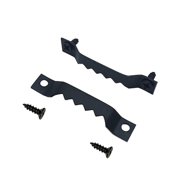 EesTeck 100 Pack Small Sawtooth Picture Hangers Steel Picture Hangers Picture Frames Hangers with Screws Picture Hang Solutions, for Hanging Clock Paintings Artwork Picture Frame Hook Photos (Black)