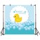 Leyiyi 5x5ft Photography Backdrop Rubber Duck Baby Shower Background Bubble Bath Water Drops Room Interior Decor Birth Celebration Wallpaper Duckling Swimming Photo Portrait Vinyl Video Studio Prop