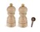 Peugeot Paris u'Select 6 Setting Manual beechwood Salt &amp; Pepper Mill Set With Wooden Spice Scoop Made In France (Natural, 5- Inch)