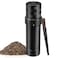 Heavy Duty Manual Pepper Grinder with More Pepper Output, Professional Grade Pepper Mill Refillable Set and Coarseness Can Be Adjusted Externally