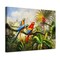 Bathroom Parrot Pictures Wall Art Tropical Macaw Bird Colorful Painting on Canvas for Teens Kids Children Room Walls Decor 15x12