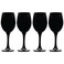 Vikko Black Wine Glasses, 14 Ounce Wine Glass, Set of 4 Matte Black Stemmed Wine Glasses for Red and White Wine, Thick and Durable Wine Glasses