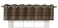 Versailles Home Fashions BPU147212-12 Bamboo Wood Valance with Grommets, 72" x 12", Walnut