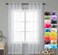 WPM White Sheer Curtains 58" Wide x 84" Long 2 Panels Livingroom Window Treatment Rod Pocket Sheer Voile for Bedroom, Kitchen, Childrens Room Fully Stitched and Hemmed