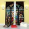Factory4me Interior Curtains Stained-Glass Window. Window Curtain Set of 2 Panels Each W52 x L96 Total W104 x L96 inches Drapes for Living Room Bedroom Kitchen