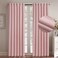 WPM Blush Pink Drapes Faux Linen Room Darkening Window Curtain Insulated Panel for Bedroom/Living Room 108 Inch Long Energy Saving Treatment-Back Tab/Rod Pocket Style Set of 2 (Blush Pink, 108 Inch)