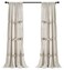 Lush Decor, Neutral Darla Window Curtain Single Panel, 84" x 40