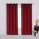 Cherry Home Set of 2 Classic Blackout Velvet Curtains Panels Home Theater Grommet Drapes Eyelet 52Wx63L-inch Red(2 panels)Theater  Bedroom  Living Room  Hotel
