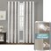 Zenna Home 100% Blackout Window Curtain, Everly Room Darkening, Easy to Install with Grommet Top (1 Panel), 50 inches x 84 inches, Silver