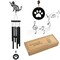 Iwaiting Outdoor Sympathy Wind Chimes for Outside with Relaxing Rich Sound, Memorial Wind Chimes Gifts for Mom,Great Gift for Your Own Patio, Porch, Garden, and Backyard (Black Cat)