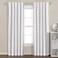 Lush Decor Urban Square Grid 100% Lined Back Tab/Rod Pocket Blackout Window Curtain Panel Pair, 84" L X 42" W, White &amp; Blush