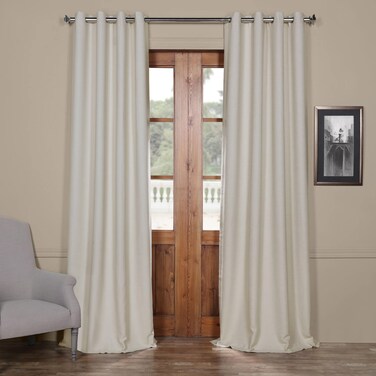 HPD Half Price Drapes Grommet Bellino Room Darkening Curtains for Bedroom 50 X 120, BOCH-PL4201-120-GR (1 Panel) Oat Cream