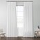 HPD Half Price Drapes Solid Cotton Pleated Sheer Curtains for Living Room 25 X 96 (1 Panel), PRCT-S19B-96-FP, Whisper White