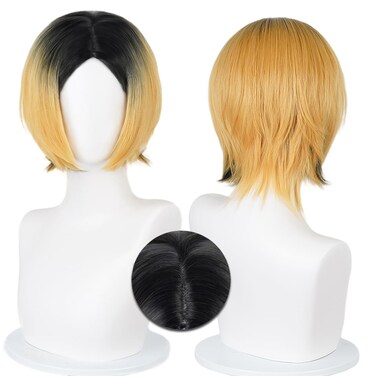 Liamiona Cosplay Short Wig Heat Resistant Synthetic Hair Anime Wig Halloween Carnival Party Wigs