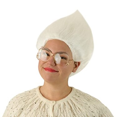 Silver Troll Wig - Adjustable Troll Doll Wig Suitable For All Ages - Stylable Wig - Troll Inspired For Retro Or Modern Costumes