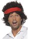 Smiffy's Adult Eighties Tennis Player Wig, Brown, One Size