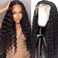 onsmeway Deep Wave Lace Front Wigs Human Hair,13x4 HD Lace Frontal Wigs Human Hair Pre Plucked, 180% Density Brazilian Virgin Hair Curly Lace Front Wig Human Hair with Baby Hair 22 Inch