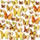 120pcs 10 Packages Removable 3D Butterfly Yellow Stickers Making Wall Decals DIY Wall Stickers Decal Crafts Butterflies Home Decorations for Boy's and Girl's Room Bedroom Living Room (Yellow)