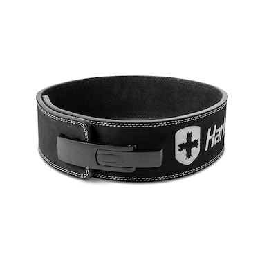 Heavy Duty 10mm Lever Belt for Powerlifting - IPF Approved, 4" Wide, Adjustable Steel Lever Tensioning, Comfort Fit with Suede Lining, Durable Core Support for Heavy Lifting (Medium)
