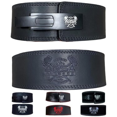 Arsa Fitness Weight Lifting Lever Belt   Lever Adjustable - Nighthawk (Large)
