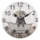 J JOYSAY Bathroom Wall Clock Silent Non Ticking Wall Clock Decorative Battery Operated Rustic Bathtub Elephant Clock for Bathroom Home Office Bedroom Kitchen Art Clock, 9.8 Inch