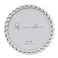 Lawrence Frames Rope Design Metal Frame, 4x4 Round, Silver