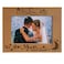 KATE POSH I Love You to The Moon and Back Engraved Natural Wood Picture Frame, Couples in Love Gifts, Valentine's Day, Engagement, Wedding (5x7-Vertical)