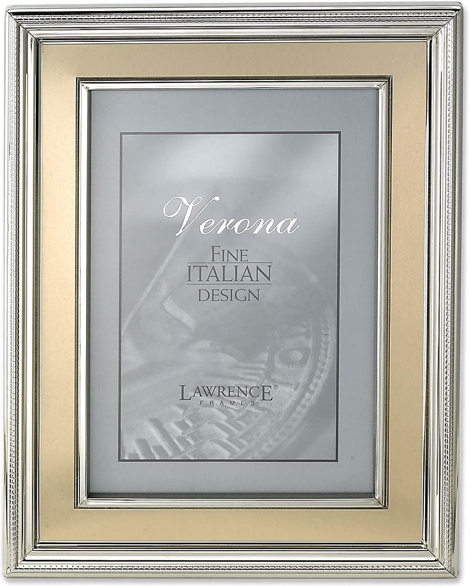 Buy Lawrence Frames Silver Plated Metal Picture Frame, Brushed Gold ...