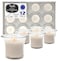 Hyoola Votive Candles - White Votives in Clear Cup - 12 Hour Burn Time Unscented Votive Candles Bulk - Pack of 12 Small Candles in Bulk - Made in Europe