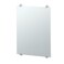 Gatco 1562 Latitude II Fixed Mounted 30" Frameless Rectangle Mirror, 30 Inch, Satin Nickel