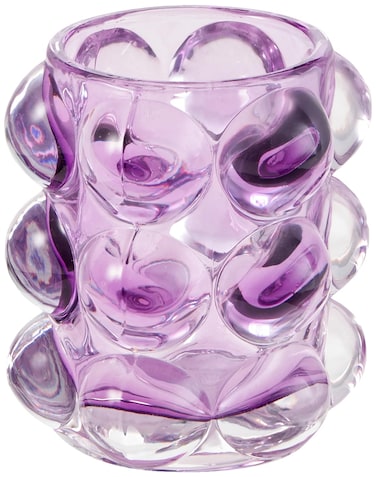 Karma, Lucia Hobnail Votive, Tea Lights Candle Holder, Glass Votive Candle Holders for Table Decorations, Baby Shower, Birthday Party, Weddings and Home Decor, Amethyst