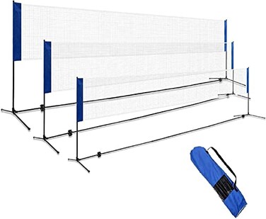 Renatone Badminton Net, 2.5' to 5' Height Adjustable Competition Training Net w/Stand &amp; Portable Carrying Bag for Volleyball Tennis Pickleball (14.0 Feet)