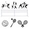 BenefitUSA Portable 3-in-1 Badminton/Volleyball/Tennis Training Net Set with Carrying Bag (20, 20)
