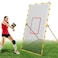 Volleyball Rebounder Net 4x7ft Volleyball Bounce Back Net Training Practice Net with 0-90&Acirc;&deg; Rebound Angles Center Target&iuml;&frac14;&OElig;Also for Soccer, Baseball, Softball and Lacrosse etc.