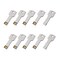 RAOYI 10 Pack 2GB USB Flash Drive USB 2.0 Metal Key Shape Memory Stick Thumb Drive Pen Drive-Silver