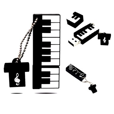 Cool USB Drive 16GB - USB Stick 16 GB - Unique Flash Drive - Piano USB Flash Drive (Keyboard)