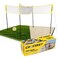 CROSSNET 4-Way Volleyball Net with Carrying Backpack &amp; Ball - 4 Square Volleyball Game Set for Adults and Kids - Quick Assemble Outdoor Game - Backyard Yard Games